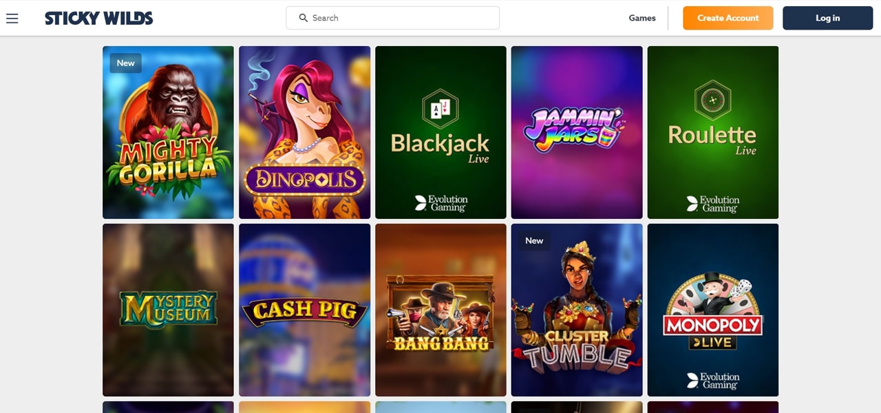 stickywilds casino